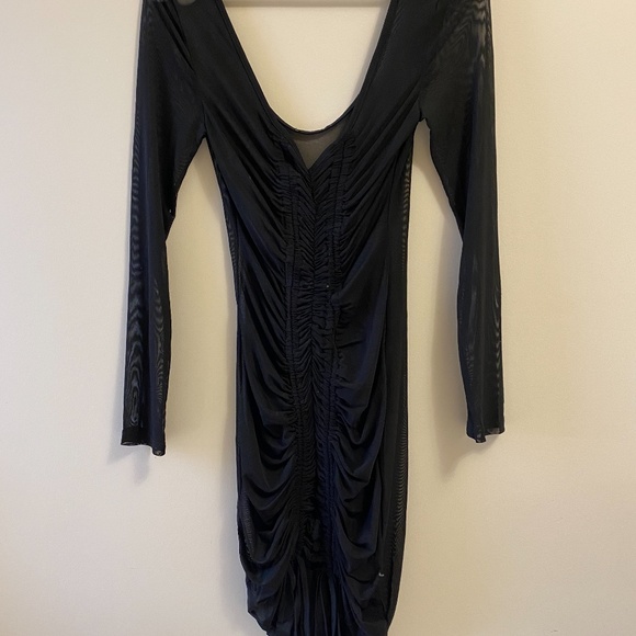 fashion nova black mesh dress - Picture 1 of 4